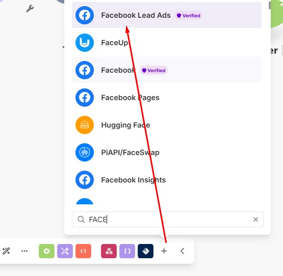 בחירת Facebook Lead Ads